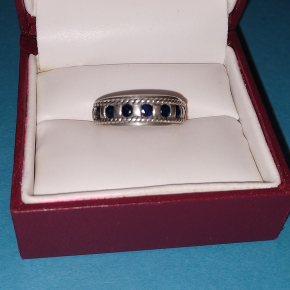 Black onyx and sterling silver ring - Picture 3 of 8